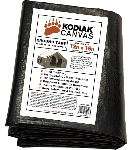 Amazon.com: Ground Tarp for Kodiak Canvas Tents - 10x10 : Sports